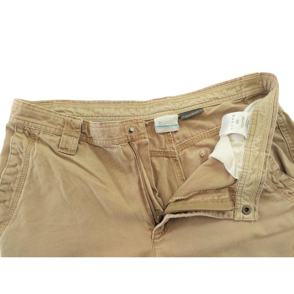 COLUMBIA Omni-Shield Men's Tan Utility Pants Size 32 x 32 - Picture 11 of 12